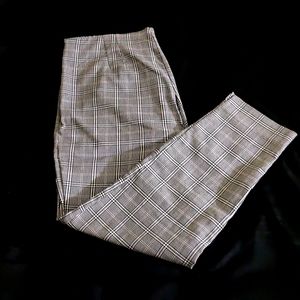Gray plaid pants
